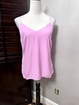 Something Navy Womens Camisole Cami Top Pink Spaghetti Strap 100% Viscose S - £15.18 GBP