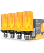Morsatie 【Upgraded Flame LED Flame Light Bulbs, 4 Modes Flickering Light... - £38.39 GBP