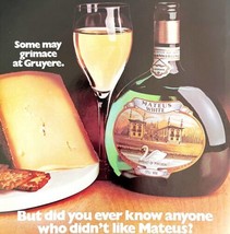 Mateus White Still Wine Portugal 1979 Advertisement Distillery Alcohol DWKK3 - £19.92 GBP