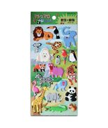 CUTE SAFARI ANIMAL STICKERS Puffy Sticker Sheet Craft Kids Scrapbook Zeb... - €2,13 EUR