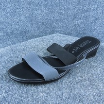 Italian Shoemakers  Women Slide Sandal Shoes Black Synthetic Size 9 Medium - £19.61 GBP