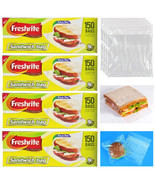 600 Fold Top Sandwich Bags Food Storage Plastic Poly Baggies Snack Schoo... - £31.24 GBP