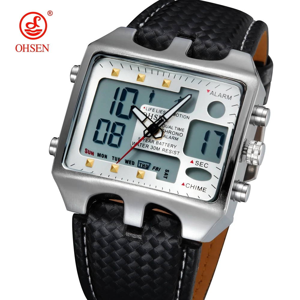 Fashion Outdoor Sport Watch Men Multifunction 5 Bar Waterproof Black Mil... - $30.27