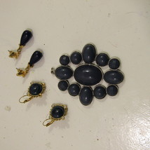Blue Jewels From Estate Benefits Library Charity Pat. Pending Leverback Earring - £5.32 GBP