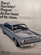 1966 LIFE Ad American Motors Racy RAMBLER Rogue At The Head Of Its Class! - $10.80