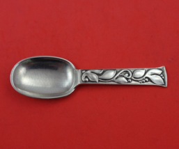 Leaf aka #80 by Evald Nielsen Danish .830 Silver Tea Caddy Spoon Hammere... - $187.11
