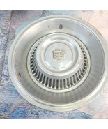 1963-1964 Cadillac Deville Fleetwood 15&quot; Stainless w Black Hub Cap w Emb... - $56.67