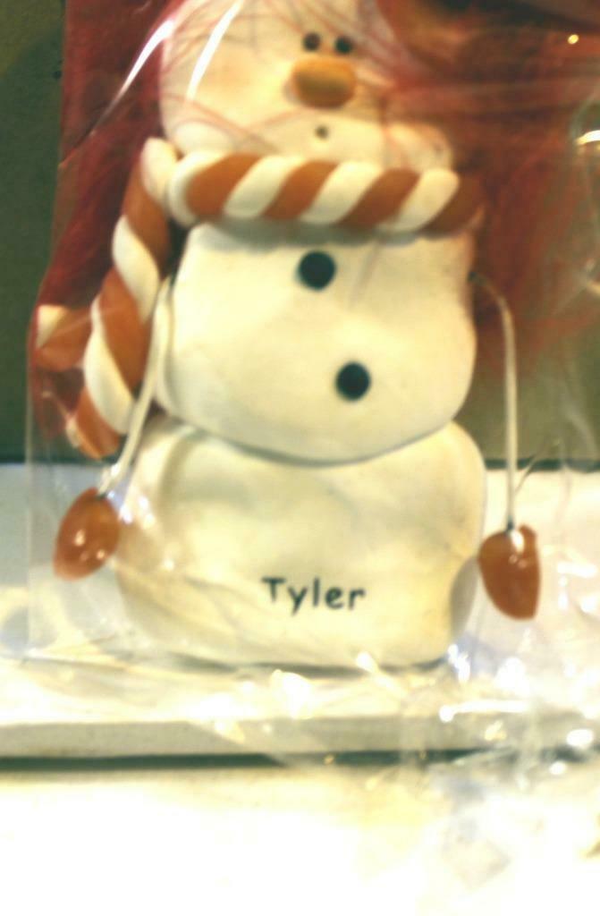 Primary image for CHRISTMAS ORNAMENTS WHOLESALE- SNOWMAN- 13357-'TYLER'-  (6) - NEW -W74