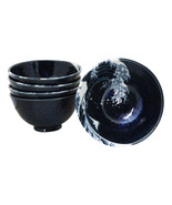 Set Of 5 Blue Japanese Hokusai Great Wave Porcelain Soup Rice Dessert Bo... - $917.02 MXN