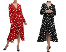 Cooper Street Women&#39;s Midi Wrap Printed Dress - $20.99