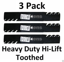 302-818 (3pack) Stens Toothed Hi-Lift Blades 18in L, 5/8in  CH - $79.95