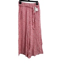 Made In Italy Floral Wide Leg Pant Size Small New - $34.75