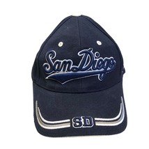 San Diego Hat Navy Blue White Adjustable Cap SD Captown 3D Embroidered - £16.95 GBP