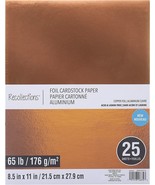 Recollections Cardstock Paper 8 1/2&quot; x 11&quot; 25 Sheets 65 lb SOLID COPPER ... - £10.11 GBP