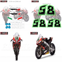 For Aprilia RSV4 Motorcycle Sticker Body Racing Decoration Tank Motor Logo Fairi - £51.55 GBP