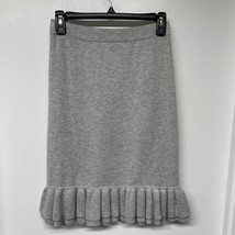 J.Crew Womens Solid Gray Trumpet Pull On Wool Blend Sweater Skirt Size 2/XS - $15.84