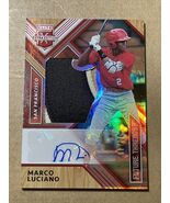2018 Elite Extra Edition Marco Luciano Future Threads Patch #/49 Giants ... - €60,20 EUR