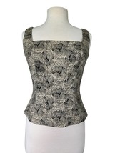 Vintage Maggy London Bustier Top Floral Tapestry Baroque Corset Size 8 - $372.98 MXN