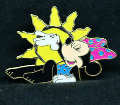 Disney 2004 Lanyard Pin Series Minnie Mouse Laying In The Sun  Pin #25464 - £9.74 GBP