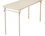 Cosco Folding Serving Table, 20&quot; X 48&quot;, Antique Linen - £58.57 GBP