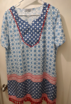 Misslook Womens Boho Floral Blouse Shirt Shift Dress Bohemian Flower XL - £9.92 GBP