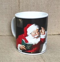 Sakura Retro Coca Cola Santa Claus Stoneware Coffee Mug Cup Christmas Ho... - $7.92