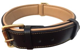 Shwaan Padded Genuine Leather Dog Collar For All Breed Unisex Pack of 10 Collars - £155.33 GBP