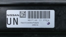 Nissan 4.0L ECU ECM PCM Engine Control Unit Computer MEC77-190 C1 image 3