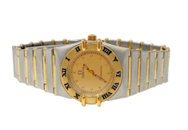 Omega Constellation 1262.10 Full Bar 18K Gold Steel 23MM Ladies Quartz W... - $16,275.73 MXN