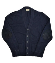 Vintage LL Bean Shetland Wool Cardigan Sweater Womens L USA Union Made ILGWU - £19.68 GBP