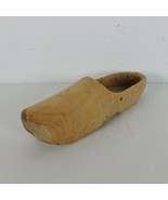 Handcarved Solid Wood Dutch Shoe Clog Unpainted Decoration 10 in long 3 ... - £11.41 GBP