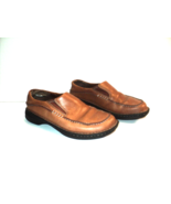 Men&#39;s Merrell Loafers Camel Brown Size 7.5 Slip-Ons Defects inside Heels... - £15.18 GBP