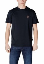 Napapijri Men T-Shirt Black Short Sleeve Designer Logo Tee 2025 Collection - $59.93 CAD