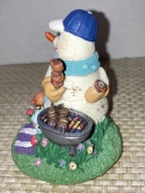 Cook Out Snowman Small Jar Candle Topper - £8.79 GBP
