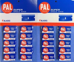 Pal Blue Single Edge Razor Blades by Personna 20 Packs Of 4 - £33.66 GBP