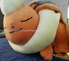 Pokemon Center Flareon Sleeping Plush Doll Stuffed Toy Authentic New 53 CM - £70.24 GBP
