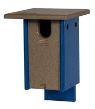 Sparrow Resistant BLUEBIRD HOUSE - 100% Recycled Poly Post Mount Birdhouse - £79.67 GBP+