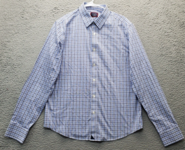 UNTUCKit Shirt Men&#39;s Medium Multi Checkered Slim Fit Wrinkle Free Button... - $23.12