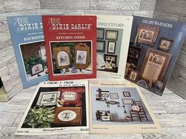 Cross Stitch Pattern Leaflet Book Mixed Theme Lot Of 6 Dixie Darlin - $16.82