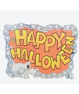 Halloween Decoration vtg wall hanging sign 1950s to 1960s Happy Ghosts C... - £65.90 GBP