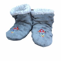 Paw Patrol Slipper Plush Booties Gray Slip On Toddler Boys 6.5Lx3&quot;W - £7.21 GBP