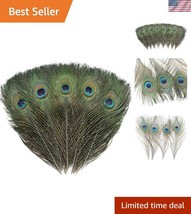 120 Pack Genuine Peacock Feathers - Crafting, Weddings, and Holiday High... - $46.50