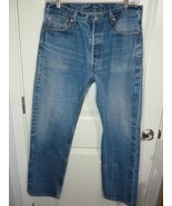 Levis 501 XX Mens Jeans  36x31 Blue Button Fly Straight Denim 100% Cotton - $32.43 CAD