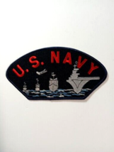 US Navy Military Aircraft Carrier Ship USN Embroidered Iron On 6&quot;w Patch NEW - $9.99