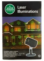 Laser Illuminations Snowflake House Projection Light IN/OUTDOOR-GREEN-CHRISTMAS - £11.75 GBP