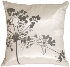 Pillow Decor - White with Gray Spring Flower Throw Pillow  - SKU: KB1-0008-08-16 - £19.94 GBP