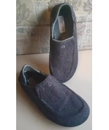 Olukai Mens Moloa Hulu Wool Slippers Size 8 Comfort Active Slip-on Gray U2 - $392.98 MXN