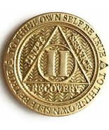 1 2 3 4 or 5 Year Reflex Bronze AA Medallion Sobriety Chip - $1.99