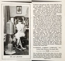 1929 Eveready Sunshine Lamp Carbons Advertisement Lighting Medical Ephem... - $29.99