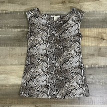 Kenneth Cole Reaction Sleeveless Blouse Tank Snake animal print size PS - £9.52 GBP